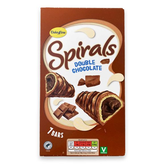 Dairyfine Spirals - Double Chocolate 7 Pack